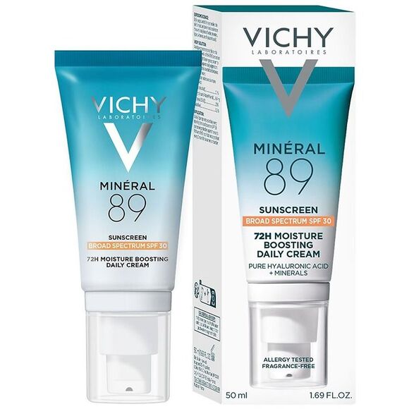 MSRP $39 | Vichy Mineral 89 72HR Moisture Boosting Sunscreen SPF 30 – 50 mL - Picture 1 of 1